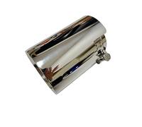 Solado Escape Coche Para F87 Para M2 Para M3 Para M4 Para M5 M6 Autopartes Tubo De Escape Supresor De Garganta Caudal Bill Acero Inoxidable Titanio Negro(Silver 60mm-89mm)