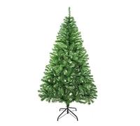 SOLAGUA Árbol de Navidad Artificial C/Efecto Brillo, Arboles con Hojas de Espumillón 120cm a 210cm de Primera Calidad, Súper Natural con el Soporte Metálico.(Verde Brillo, 210cm 668Tips)