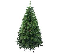 Solagua Árbol de Navidad Artificial Extra Relleno Abeto de Doble Hojas Combinadas 150-240cm Arboles C/Soporte Metálico (Verde, 180cm 690Tips)