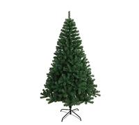 SOLAGUA Árbol de Navidad Artificial Extra Relleno Abeto de Hoja Espumillón 150-240cm Arboles C/Soporte Metálico (Verde Oscuro, 210cm 958Tips)