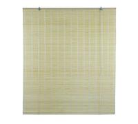 Solagua Estor de Bambú Enrollable para Ventana y Puerta | 14 Medidas Estores 100% Bamboo | Cortina Persiana de Madera Incluye Accesorios (L.135cm x A.60cm, Natural)