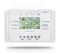 SolaMr 20A Regulador de Carga Solar 12V/24V Identificación Automática Voltaje Panel Solar Regulador de Inteligencia con Pantalla LCD - T20