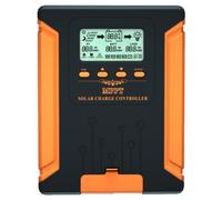 SolaMr 50A MPPT Regulador de Carga Solar 12V/24V/36V/48V Auto con Pantalla LCD Regulador de Panel Solar Max 180V Entrada para Gel Sellado Inundado y Batería de Litio-CM-50A