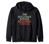 Solange Name Solange Personalized Name First Given Sudadera con Capucha