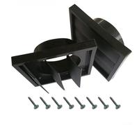 Solapa de escape operada por gravedad para ventilación del hogar, amortiguador de corriente de plástico PP para secadoras y campanas, 100 mm, 125 mm, 150 mm (2 unidades de 150 mm)