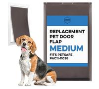 Solapa de Repuesto Mediana para Puerta de Perro Compatible con Puertas PetSafe Freedom PAC11-11038 - Mide 8 1/4 x 12 1/4 Pulgadas, Hecha de Materiales Flexibles, duraderos y Resistentes a la
