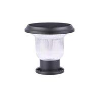 Solar 4.5W LED Luces de Poste de Pared Puerta Jardín Villa Patio al Aire Libre Lámpara de Pilar Garaje Tienda Parque Linterna de Columna Exterior Retro con iluminación de Camino IP54 Impermeable