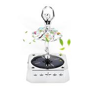 Solar Air Freshener, Ballerina Auto Diffuser, Dashboard Aromatherapy Accessory, Long Lasting Scent Odor Eliminator Compact Eco-Friendly for Vehicle, 5.31x3.15 Inches
