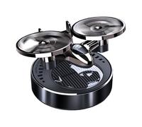 Solar Air Freshener Car - Rotating Airplane Perfume Diffuser for Vehicle | Solar Powered Car Fragrance System, Decorative Rotating Airplane Çar Interior Accessory