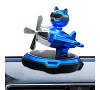 Solar Air Shower Car, Air Menacero Energía Solar Energía Solar - Avión giratorio perfume automático,Purificador de aire de aromaterapia para perros para automóvil y hogar, aromas interiores de vehícul