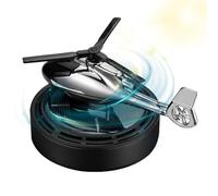 Solar Airplane Incense Diffuser, Fighter Aroma Freshener, 6.5x4.92x2.83 Inches Solar-Powered Helicopter Model, Fragrant Car Decor (Black), for Car, Truck, SUV, RV