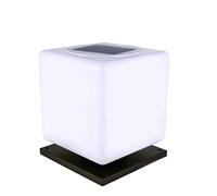 Solar al Aire Libre Impermeable IP54 LED Columna lámpara jardín Villa E27 Pilar luz Simplicidad al Aire Libre balcón Parque Hierro Arte acrílico Forma de lámpara Poste Linterna