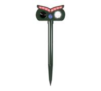 Solar Animal Repeller, Ultrasonic Dog Repeller, Owl Shape Device, IPX4 Waterproof Design, Motion Sensor Warning, for Rabbit Squirrel Dog Garden Lawn Yard Flower Bed, 5.91x4.33x15.75 Inches