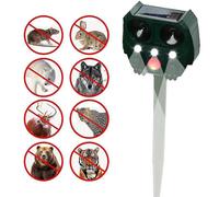 Solar Animal Repeller Waterproof Ultrasonic Animal Repellent Outdoor Motion Detector Dog, Cat Repellent Outdoor, Squirrel, Raccoon, Skunk, Rabbit, Rat