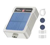 Solar Aquarium Aerator - Rechargeable Oxygen Pump, Power Fish Tank Air System, Waterproof Portable Design, Silent Bubble Generator Efficiency Boost | Ideal Home Office Indoor Outdoor Fishing Tank