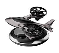 Solar-Auto-Öldiffusoren - Solarbetriebener Auto-Lufterfrischer | Rotierender Aromatherapie-Diffusor mit Zweimotorigem Flugzeugdesign - Langlebiger Auto-Duftdiffusor, Luftreiniger für Innenraum, Auto Z