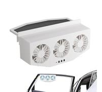 Solar Auto Ventilation Fan, Solar Car Exhaust Fan, Window Vent Radiator, 9,06 x 2,76 x 4,53 pulgadas Portable Vehicle Cooling Purifier, For Motorcycle, RV, SUVs, Trucks