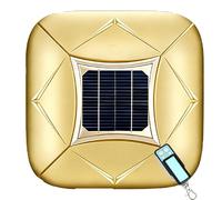 Solar Automatic Car Cover, Smart All-Weather Waterproof Car Cover with Remote Control, Folding Sunproof Sun Shade Canopy with Anti-Theft Alarm, for Outdoor Use(Gold,3XL)