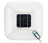 Solar Automatic Car Cover, Smart All-Weather Waterproof Car Cover with Remote Control, Folding Sunproof Sun Shade Canopy with Anti-Theft Alarm, for Outdoor Use(White,YM)