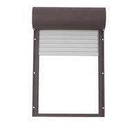 Solar Automatic Chicken Coop Door Dark Brown Chicken Coop Door EU Plug Chicken Coop Door Solar Powered Poultry Door Automatic Chicken House Door for Poultry Farming