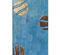 Solar Azure: Dotted: Original Abstract Art Notebook with Artist-Designed Monochrome Margins, A5 Journal for Planning, Mapping and Clear Creative Flow