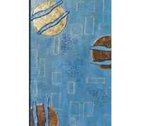 Solar Azure: Original Abstract Art Notebook with Colorful Artist Margins, A5 Blank Pages for Intuitive Expression and Calm Creative Flow