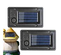 Solar Battery Box - 2 Pack Solar Lights Replacement | Waterproof Outdoor Solarr Light Power Module With Automatic Dusk Sensor | Universal Solarr Panel Battery Box For Garden
