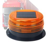 Solar | Beacon Flashing Lights,SolarLED Strong Magnetic Base Water-resistant Safety for Road Construction Traffic