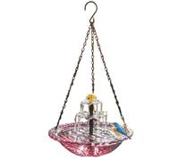 Solar Bird Bath | 24x6.5cm ABS Hanging Fountain - Solar Powered Waterfall Outdoor Water Feature - Hummingbird Bath Decorative Garden Patio Terrace Balcony Usage Durable Lightweight Build Universal Use