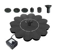 Solar Bird Bath, Flower Fountain Pump, Outdoor Water Feature, Floating Solar Sprayer, for Pool Pond Landscape Yard Patio Porch Deck Backyard Garden Bird Bath Decoration Relaxation 16x16cm