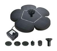 Solar Bird Bath Fountain - Solar Powered Fountain Pump | Silent Outdoor Water Feature | Flower-Shaped, Flowing Water Fôuntain for Garden Birdbath Deck Backyard Porch Yard Pool Pond