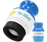 Solar Buddies Aplicador de Protector Solar - Azul Completo - Aplicador de Esponja Roll-on Recargable para Crema Solar, Leche Solar y Loción para Niños, Adultos y Familias - Capacidad 100ml