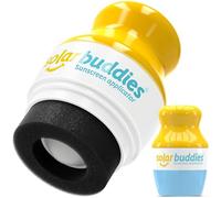 Solar Buddies Aplicador de Protector Solar - Azul Individual - Aplicador de Esponja Roll-on Recargable para Crema Solar, Leche Solar y Loción para Niños, Adultos y Familias - Capacidad 100ml