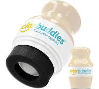 Solar Buddies Aplicador de Protector Solar - Beige - Aplicador de Esponja Roll-on Recargable para Crema Solar, Leche Solar y Loción para Niños, Adultos y Familias - Capacidad 100ml
