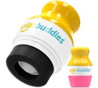 Solar Buddies Aplicador de Protector Solar - Rosa - Aplicador de Esponja Roll-on Recargable para Crema Solar, Leche Solar y Loción para Niños, Adultos y Familias - Capacidad 100ml