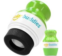 Solar Buddies Aplicador de Protector Solar - Verde Completo - Aplicador de Esponja Roll-on Recargable para Crema Solar, Leche Solar y Loción para Niños, Adultos y Familias - Capacidad 100ml