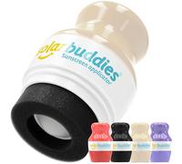 Solar Buddies Aplicador Solar - Rojo, Negro, Nude y Lila - Roll-on de Esponja Recargable Sin BPA para Niños, Adultos y Familias - 100 ml/3,4 fl oz, Formato Viaje