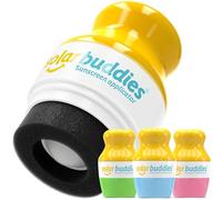 Solar Buddies Aplicador Solar - Rosa, Verde, Azul - Roll-on de Esponja Recargable Sin BPA para Niños, Adultos y Familias - 100 ml/3,4 fl oz, Formato Viaje