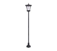 Solar Buri Farol Callejero LED Exterior Sensor Tardío Negro 155 cm