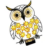 Solar Butterfly Wall Lights Outdoor - LED Waterproof Garden Fence Art Decor | Metal Decorative Lamps For Patio, Porch, Yard & Balcony | Hanging Atmosphere Lighting For Housewarming & Partie