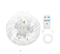 Solar Camping Fan - 3 Speeds, LED Lantern, 3600mAh, Foldable, With Remote