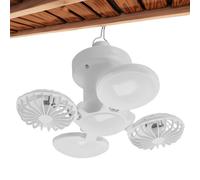 Solar Camping Lights - Folding Solar Light | Adjustable Brightness Lighting Outdoor Gear With Fan | Portable Foldable LED Camping Lamp For Backyard Fishing Party BBQ Garden Power Outage Backpacking