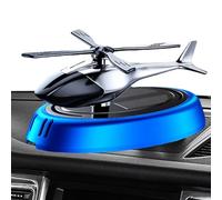 Solar Car Air Freshener - Alloy+ABS Helicopter Center Console Fragrance | 11x6cm Rotating Plant Oil Perfume Ornament Decoration Long-Lasting 300g Gift For Enthusiasts