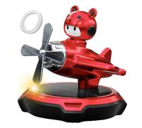 Solar Car Air Freshener, Cartoon Shape Rotating Helicopter Air Freshener, Automotive Perfume Diffuser, Portable Sturdy Design for Bedroom, Home, 4.13x3.35 Inches