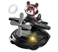 Solar Car Air Freshener, Cartoon Shape Rotating Helicopter Air Freshener, Automotive Perfume Diffuser, Portable Sturdy Design for Bedroom, Home, 4.13x3.35 Inches