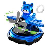 Solar Car Air Freshener, Cartoon Shape Rotating Helicopter Air Freshener, Automotive Perfume Diffuser, Portable Sturdy Design for Bedroom, Home, 4.13x3.35 Inches
