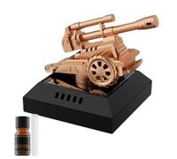 Solar Car Air Freshener, Creative Air Freshener for Vehicle, Solar Vehicle Perfume Diffuser, Rotating Portable Simulated Tank Car Air Diffuser, Unique Car Aromatherapy Accessory