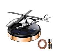 Solar Car Air Freshener - Helicopter Rotating Aromatherapy Diffuser, Natural Oil Fragrance Device Energy Powered Vent Accessory Compact Deodorizer | Vehicle Interior Freshness, Fatigue Relief, Home Of