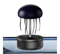 Solar Car Air Freshener - Jellyfish Shape Rotating Purifier | Solar Powered Interior Perfume Decoration for Vehicle Dashboard, Long Trips, City Commute, Camping, Parking, Travel, Beach