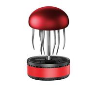 Solar Car Air Freshener - Jellyfish Shape Rotating Purifier | Solar Powered Interior Perfume Decoration for Vehicle Dashboard, Long Trips, City Commute, Camping, Parking, Travel, Beach